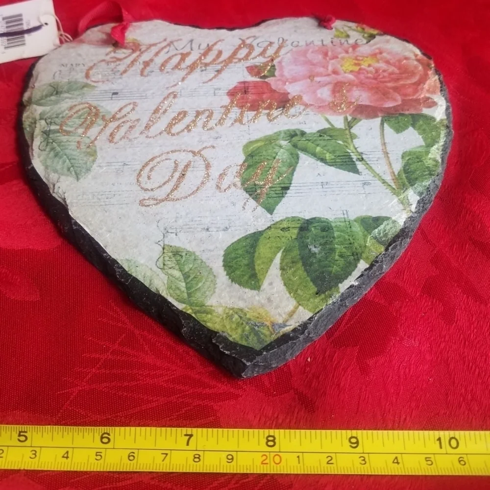 Valentine Slate Heart Wall Decor